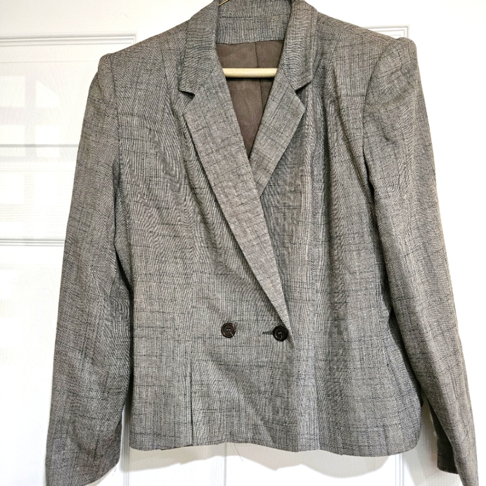Vintage SUITSME Double Breasted SUIT, Grey, 12